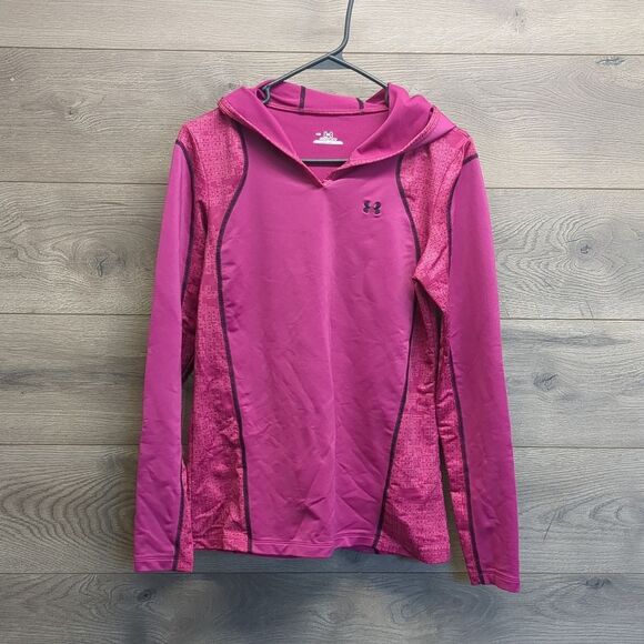 Under Armour Exercise Cold Gear Pullover Hoodie Women's Size Medium - Picture 1 of 8